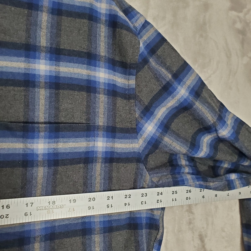 Pendleton Shirt Mens Large Blue Plaid Mason Flannel Button Up Outdoors Work NWT - Picture 6 of 7